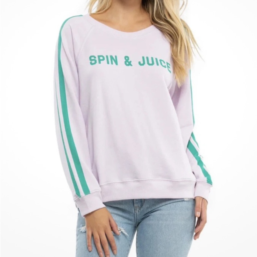 Wildfox Women Pink Sweatshirt Size XS Oversized